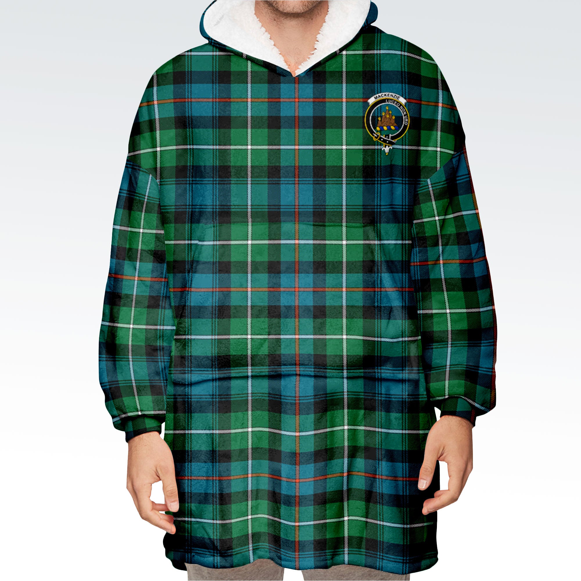 MacKenzie Ancient Tartan Hoodie Blanket