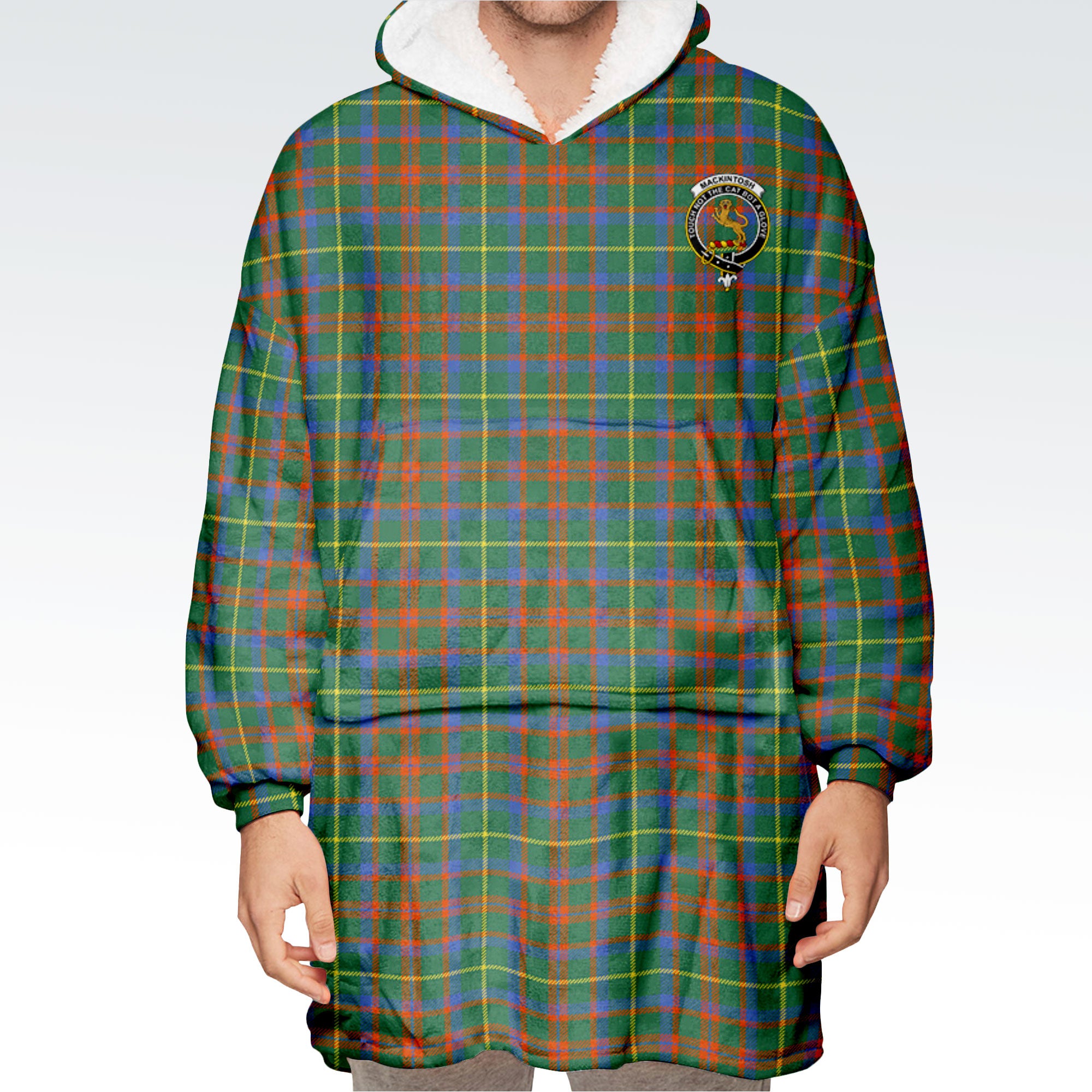 MacKintosh Hunting Ancient Tartan Hoodie Blanket