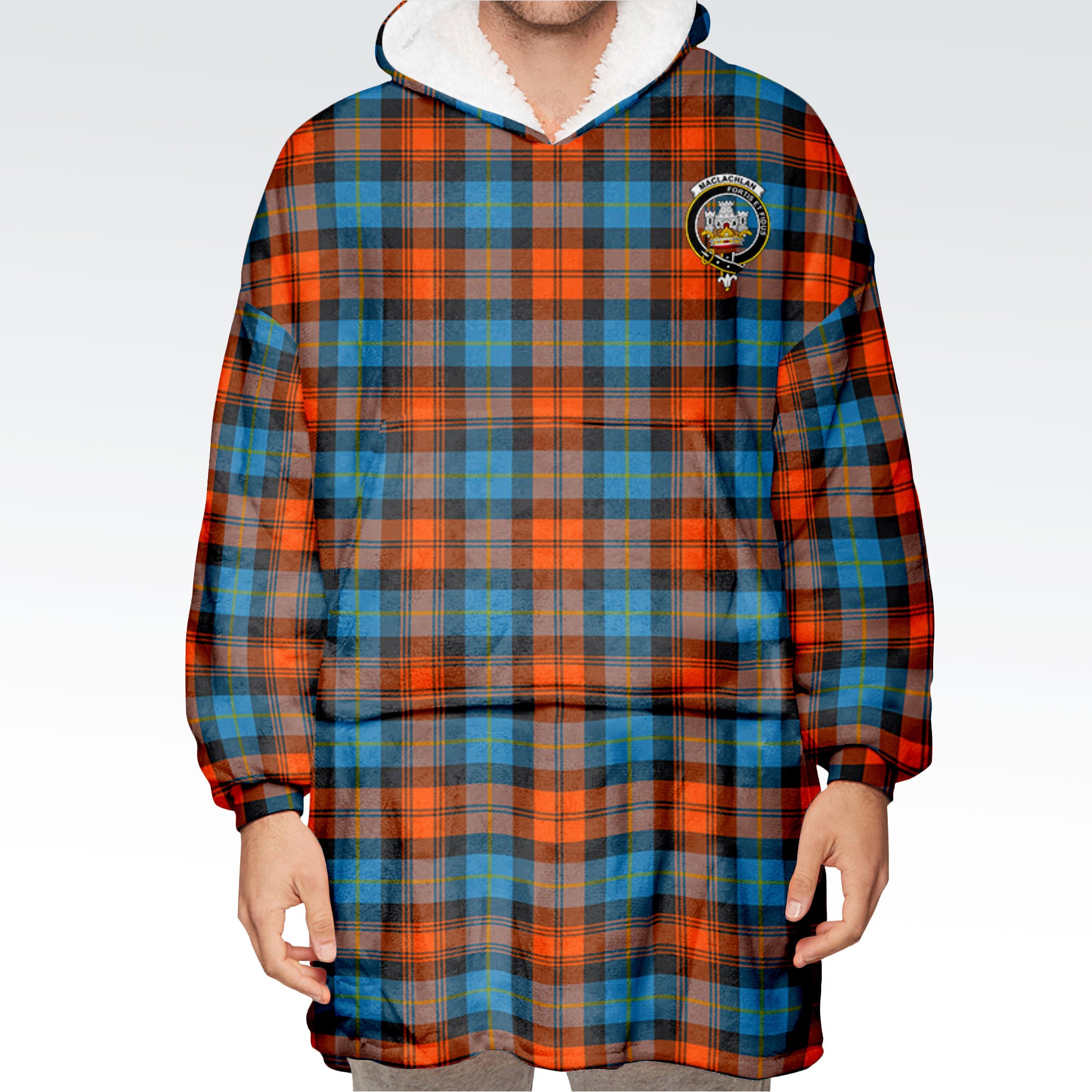 MacLaren Ancient Tartan Hoodie Blanket