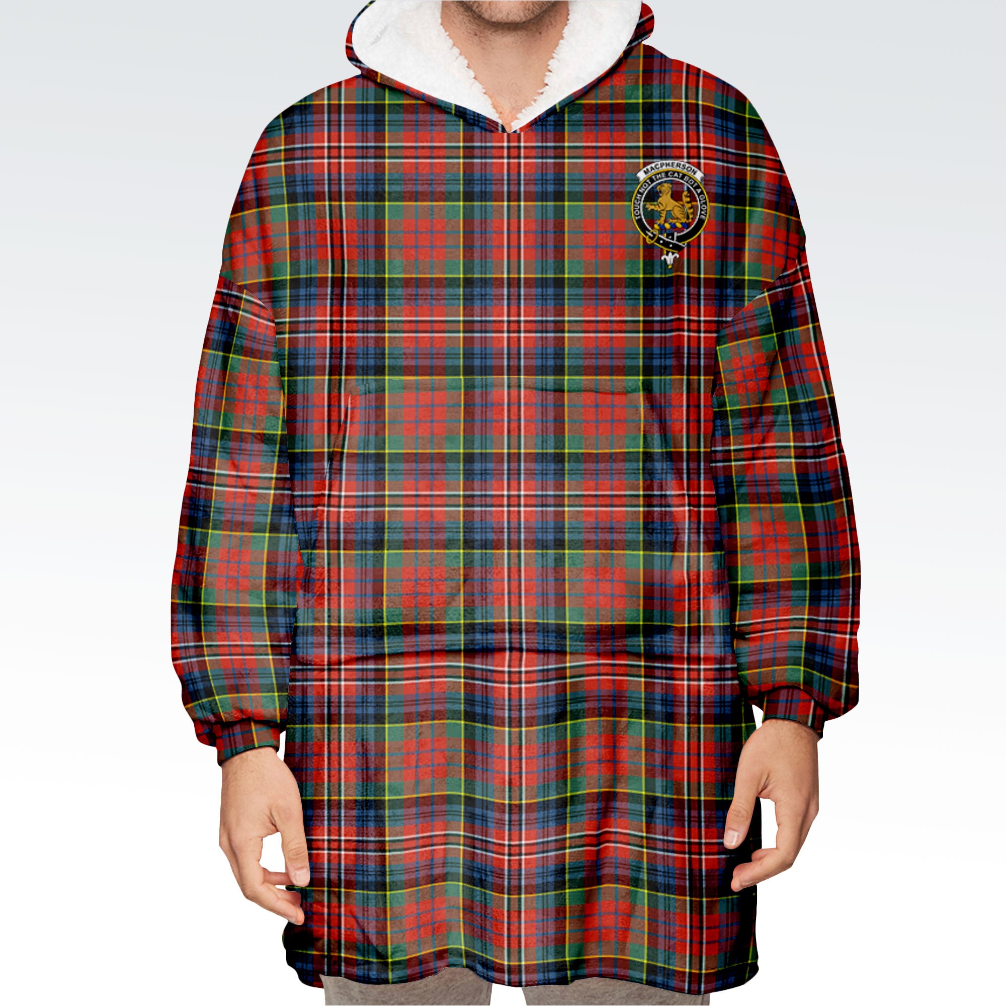 MacPherson Ancient Tartan Hoodie Blanket