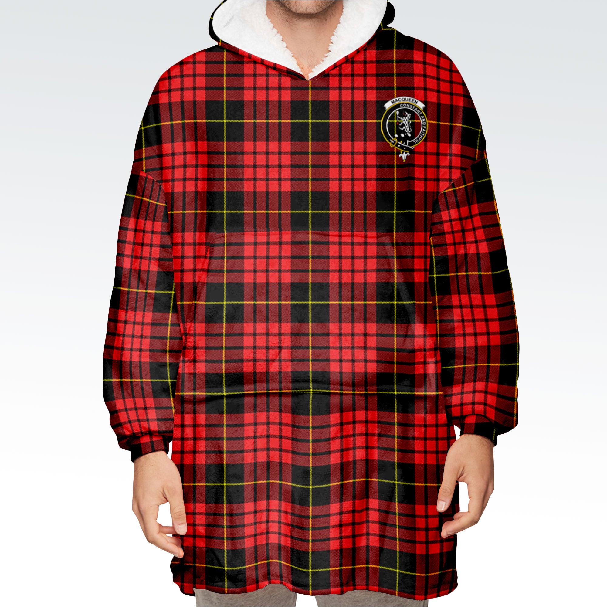 MacQueen Modern Tartan Hoodie Blanket