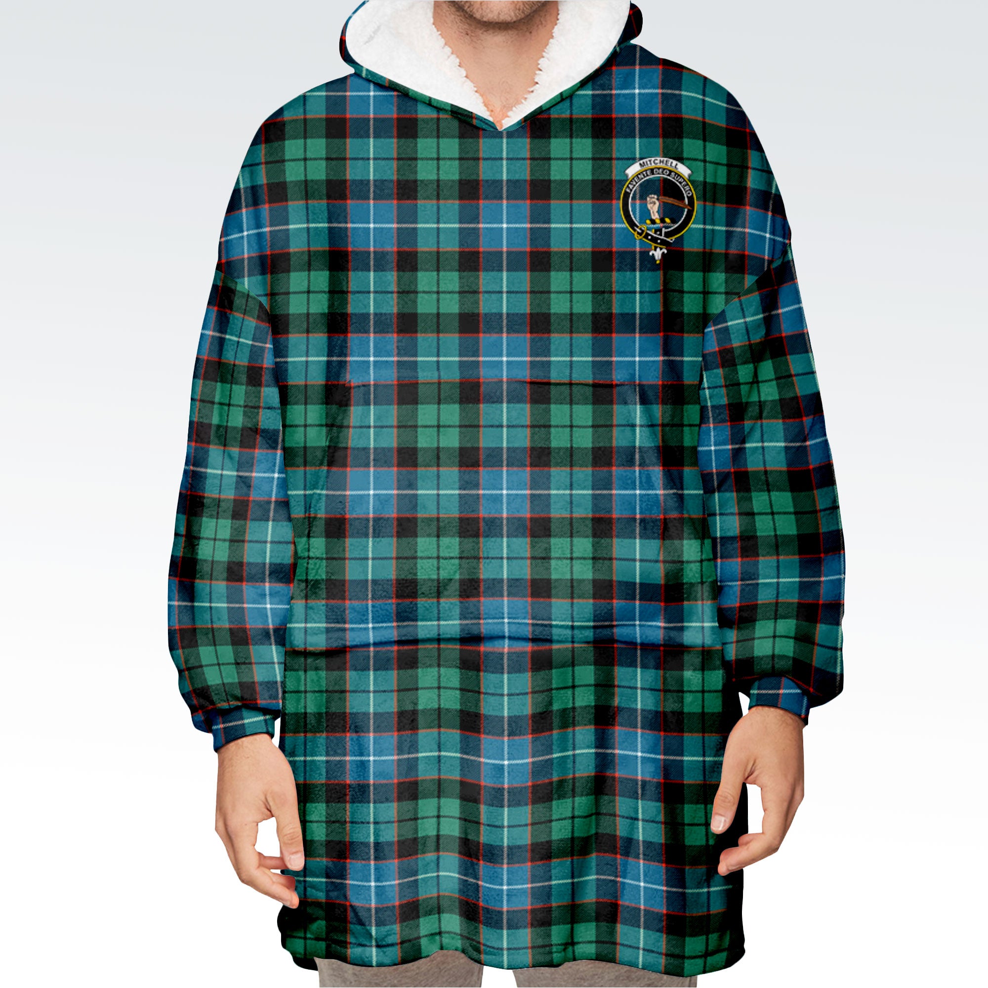 Mitchell Ancient Tartan Hoodie Blanket