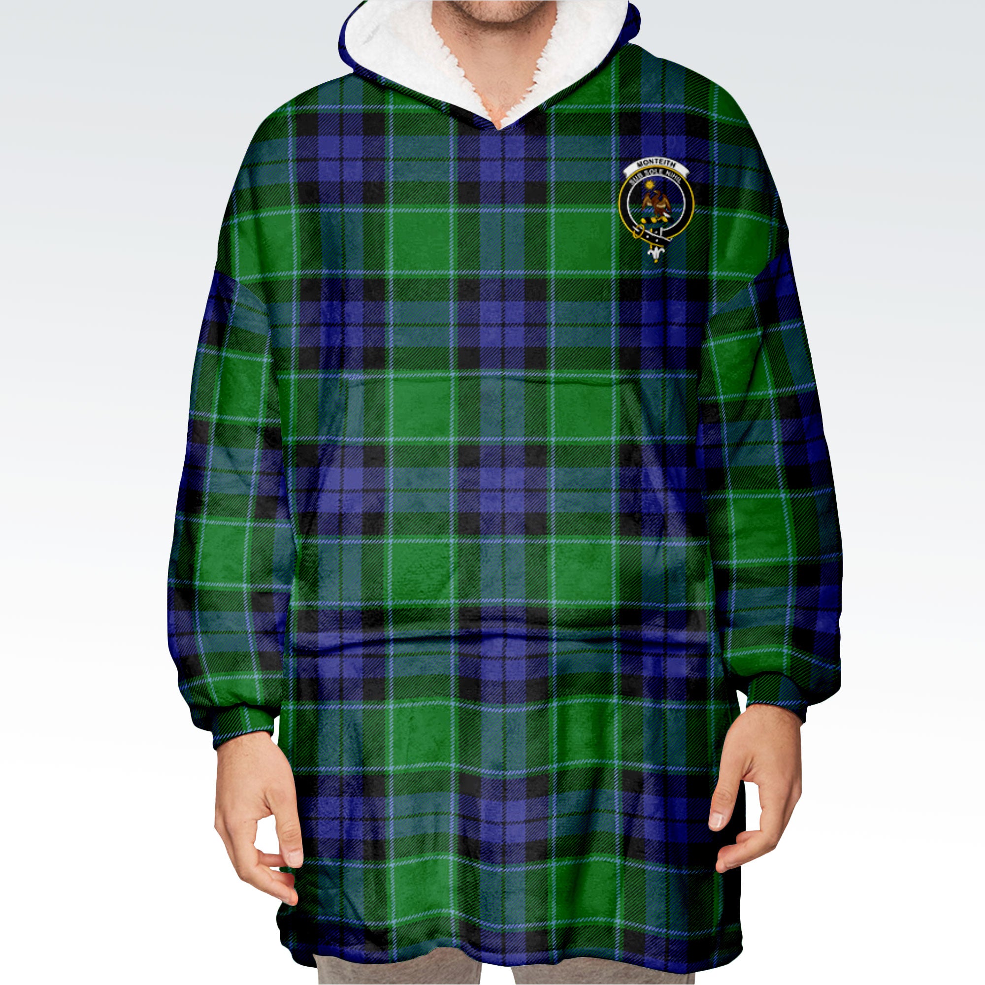 Monteith Tartan Hoodie Blanket