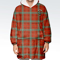 Morrison Red Ancient Tartan Hoodie Blanket