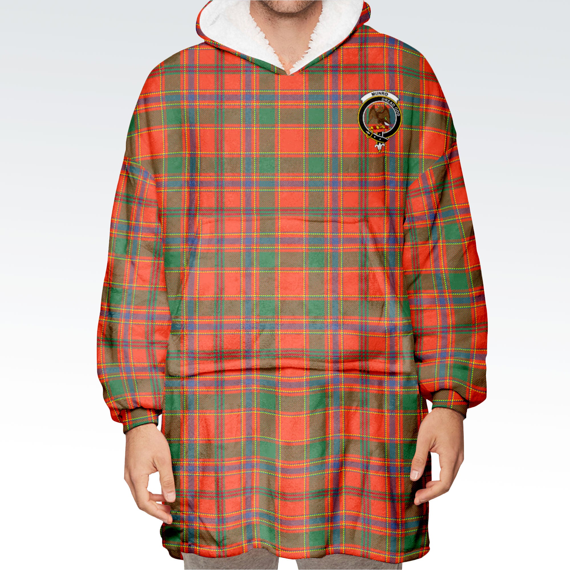 Munro Ancient Tartan Hoodie Blanket