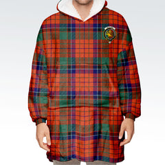 Nicolson Ancient Old Tartan Hoodie Blanket