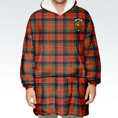 Nicolson Ancient Tartan Hoodie Blanket