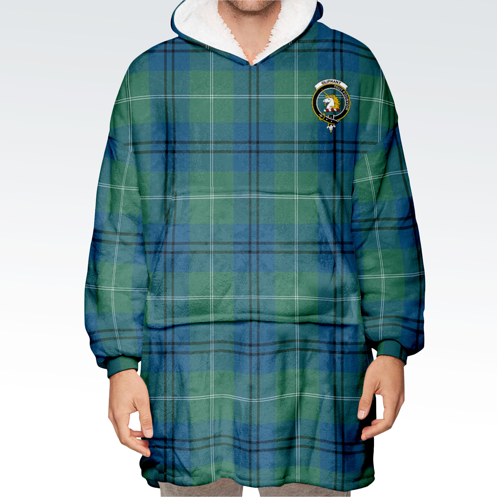 Oliphant Ancient Tartan Hoodie Blanket