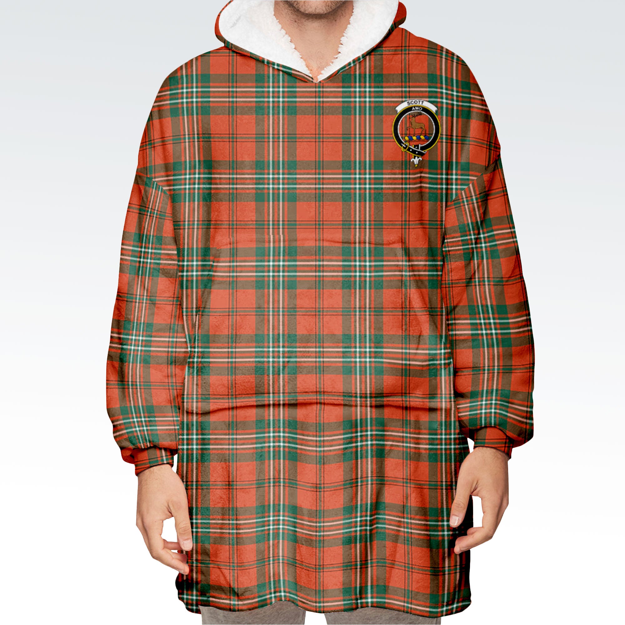 Scott Ancient Tartan Hoodie Blanket