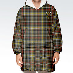 Scott Green Weathered Tartan Hoodie Blanket