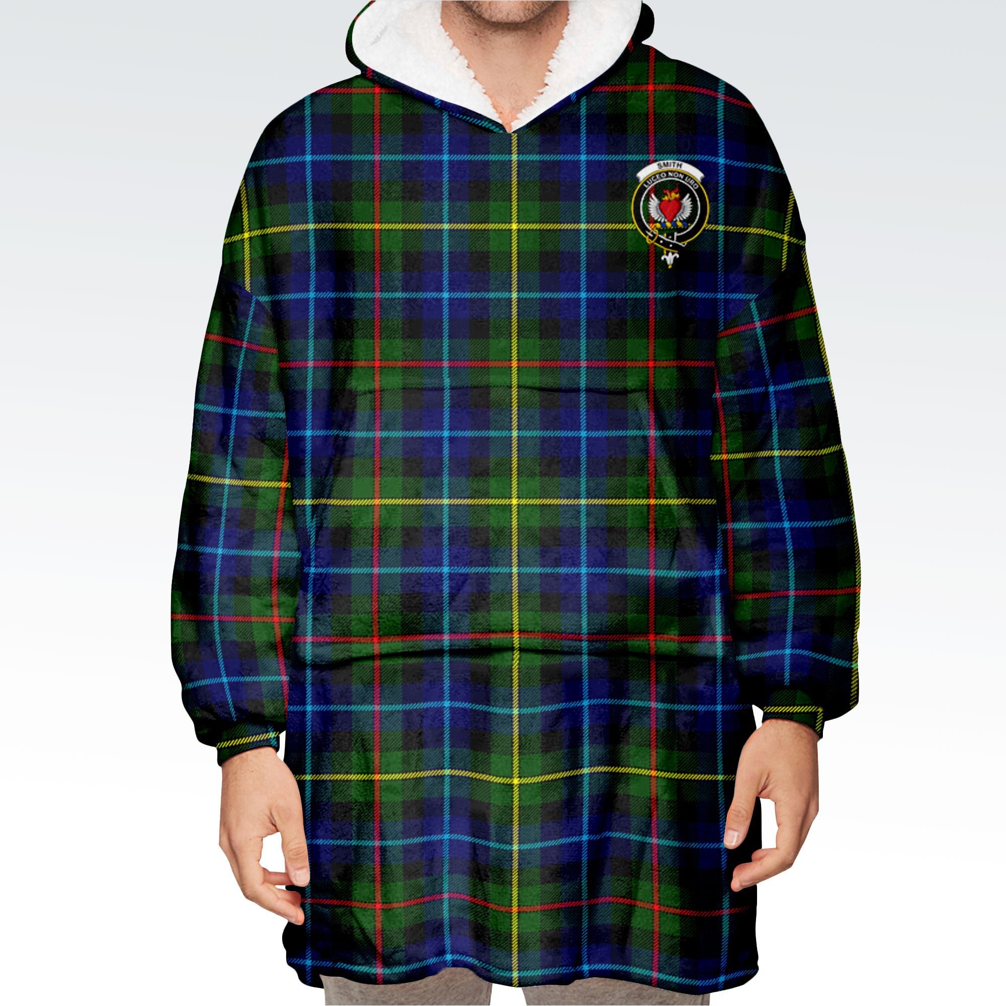 Smith Modern Tartan Hoodie Blanket