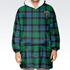 Stewart Old Ancient Tartan Hoodie Blanket