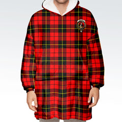 Wallace Hunting Red Tartan Hoodie Blanket