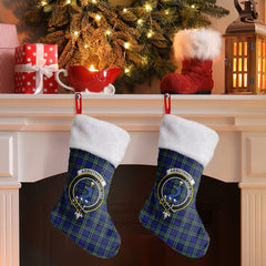 Arbuthnot Modern Tartan Crest Christmas Stocking