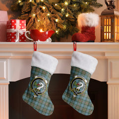 Brisbane Tartan Crest Christmas Stocking