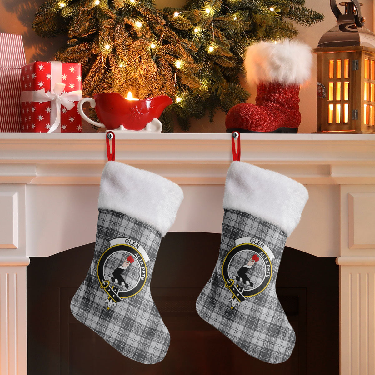 Glen Tartan Crest Christmas Stocking