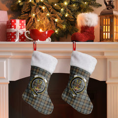 Gordon Weathered Tartan Crest Christmas Stocking