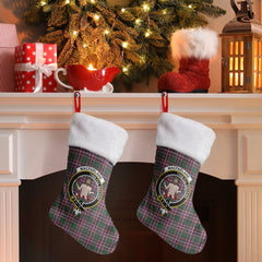 MacFarlane Hunting Modern Tartan Crest Christmas Stocking