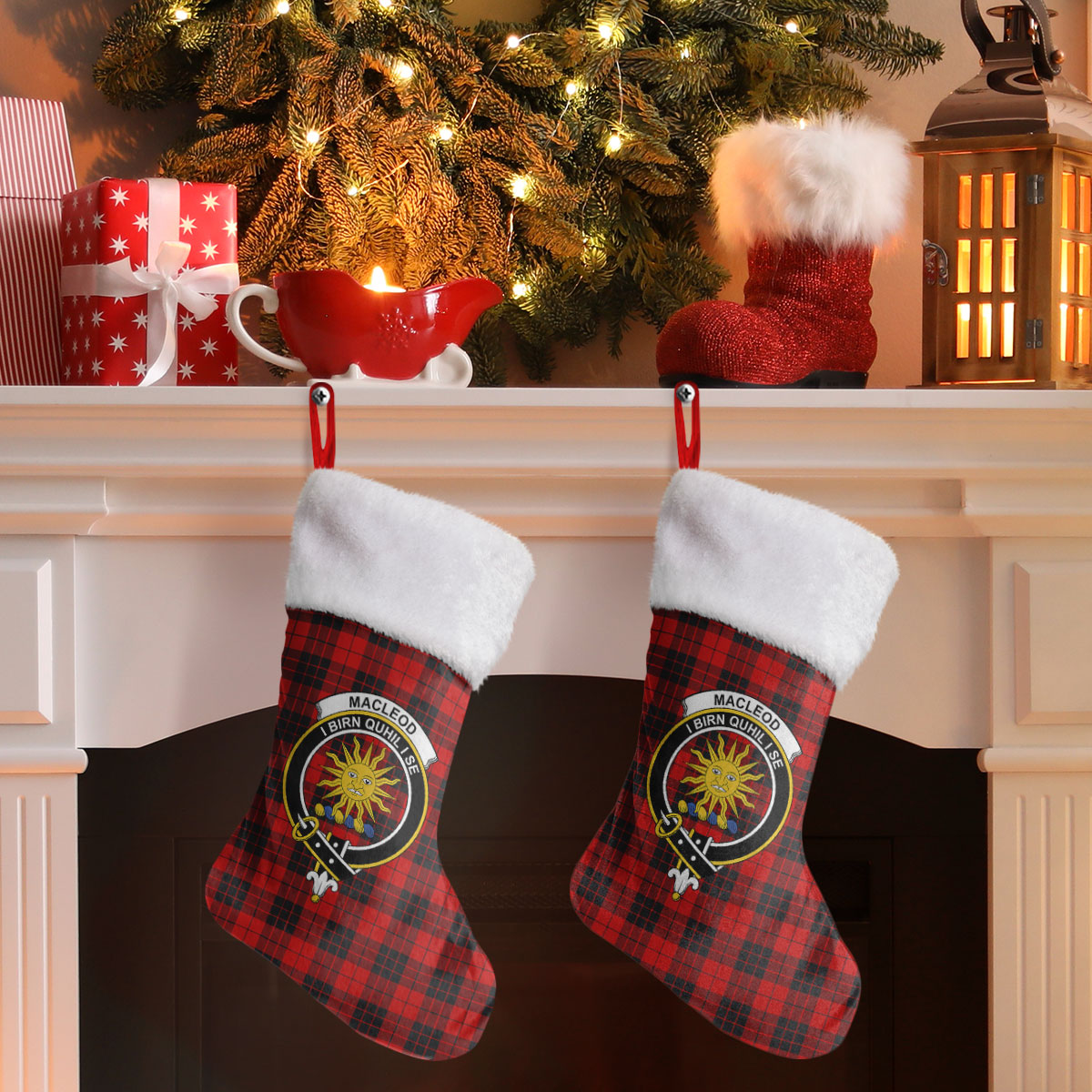 MacLeod of Raasay Tartan Crest Christmas Stocking