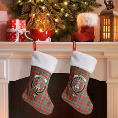 McLean of Duart Modern Tartan Crest Christmas Stocking