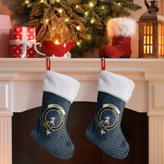 Sempill Modern Tartan Crest Christmas Stocking