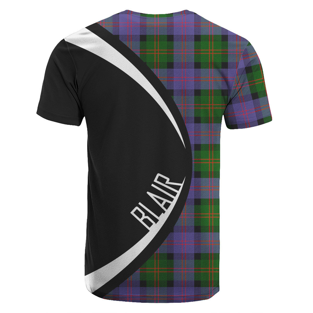 Blair Modern Tartan Crest T-shirt - Circle Style