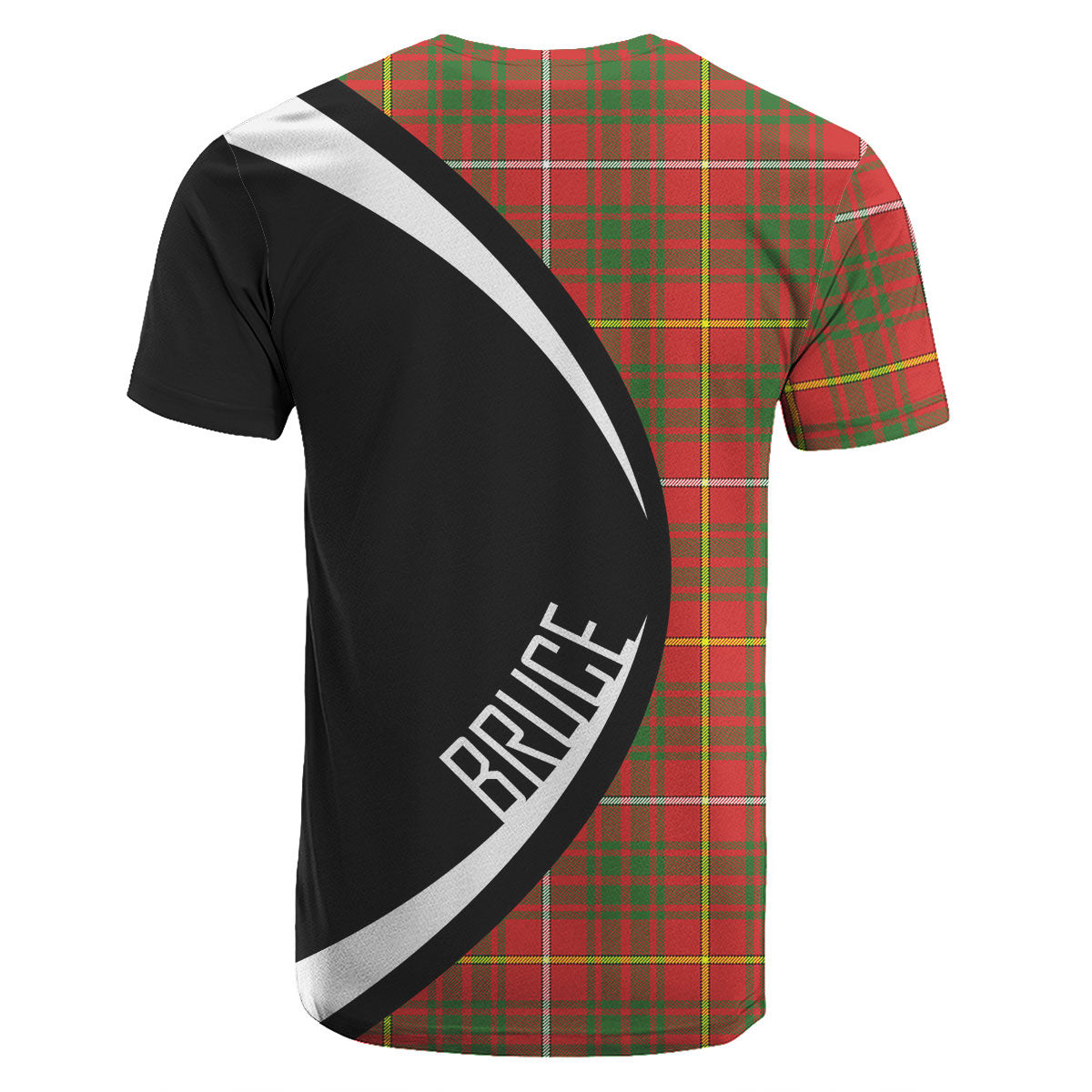 Bruce Modern Tartan Crest T-shirt - Circle Style