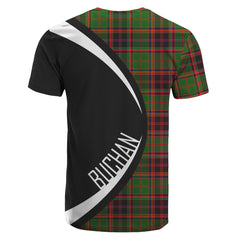 Buchan Modern Tartan Crest T-shirt - Circle Style