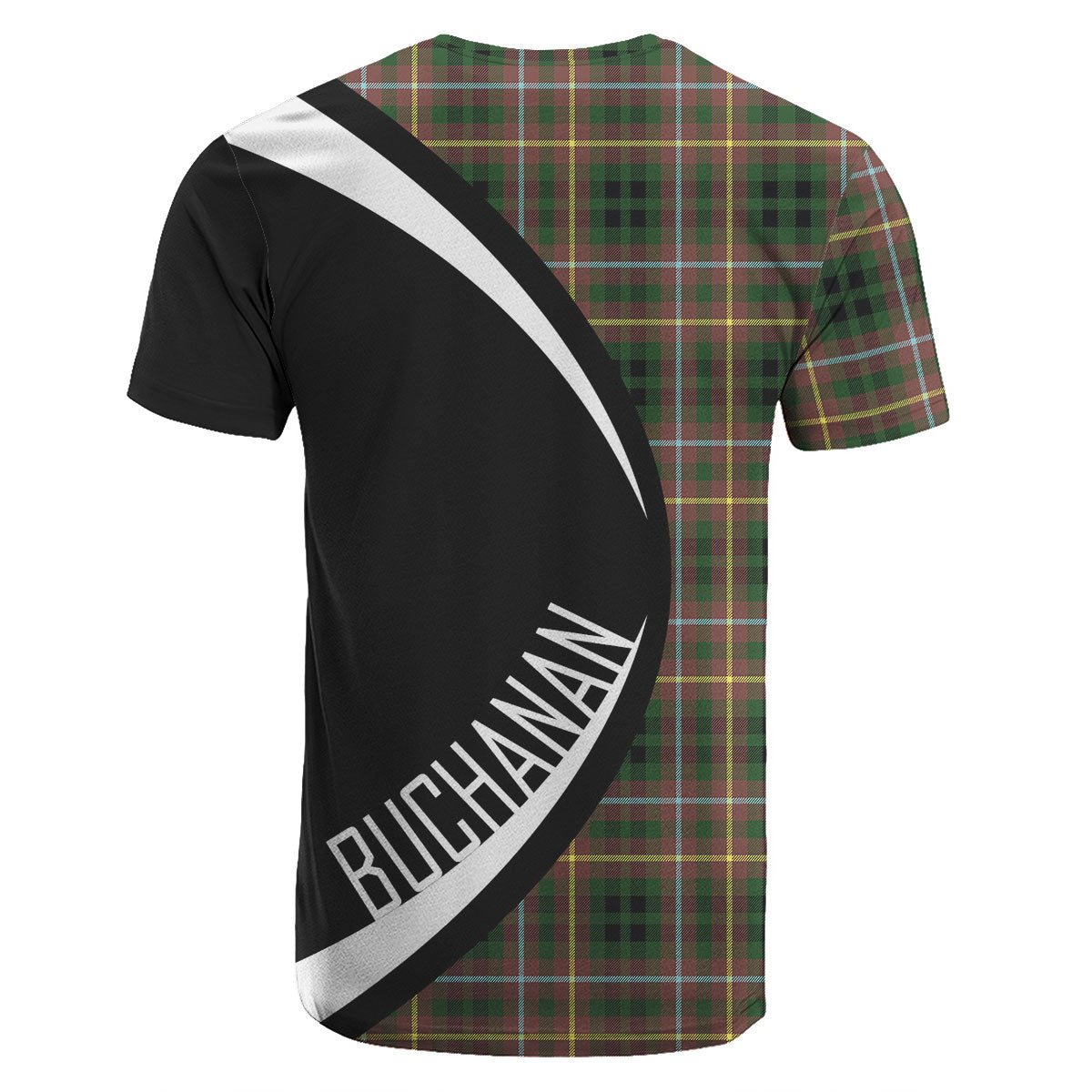 Buchanan Hunting Tartan Crest T-shirt - Circle Style