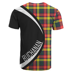 Buchanan Modern Tartan Crest T-shirt - Circle Style