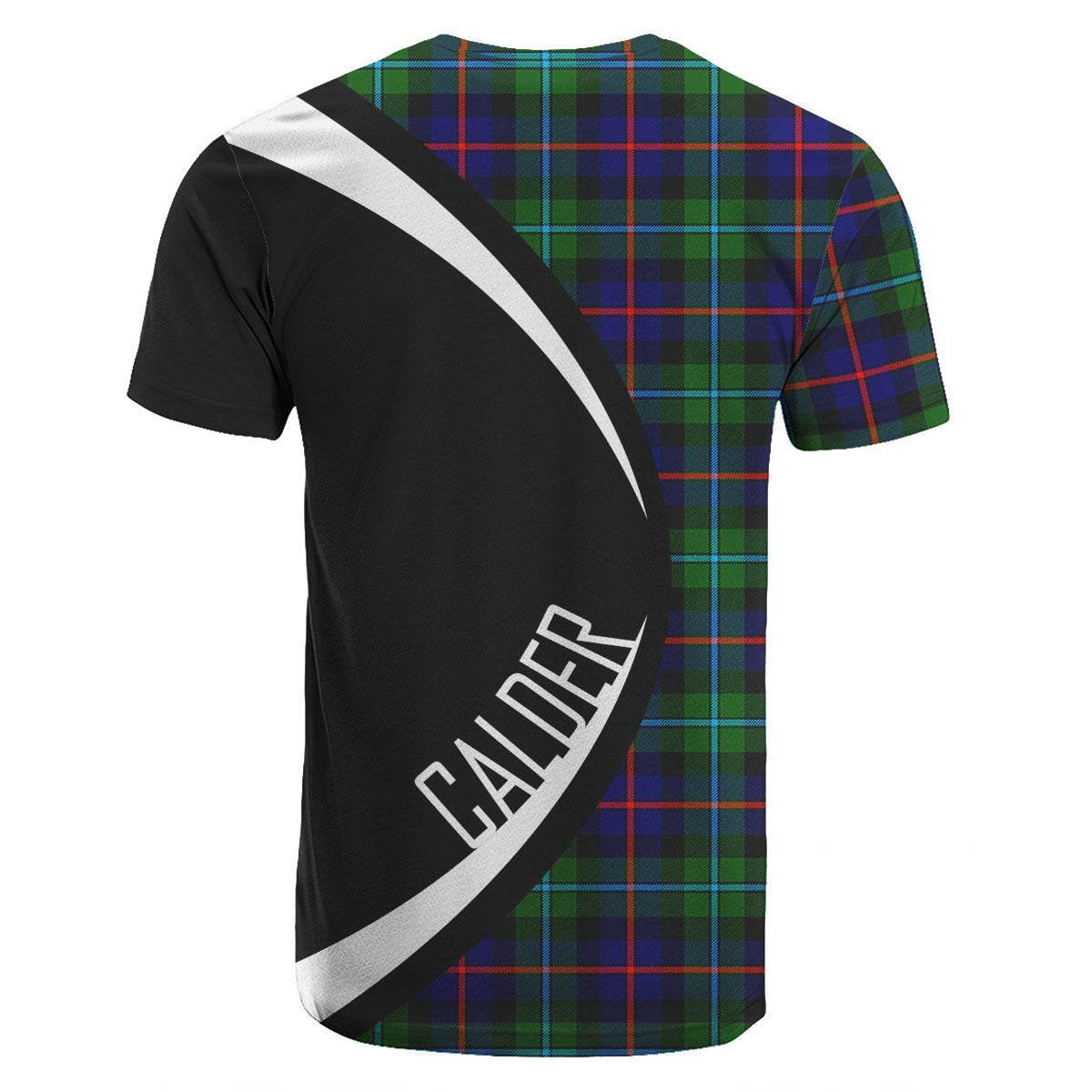 Calder (Calder-Campbell) Tartan Crest T-shirt - Circle Style