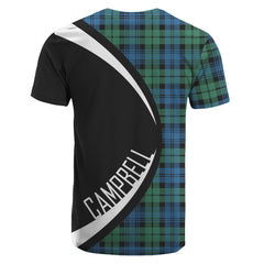 Campbell Ancient 02 Tartan Crest T-shirt - Circle Style