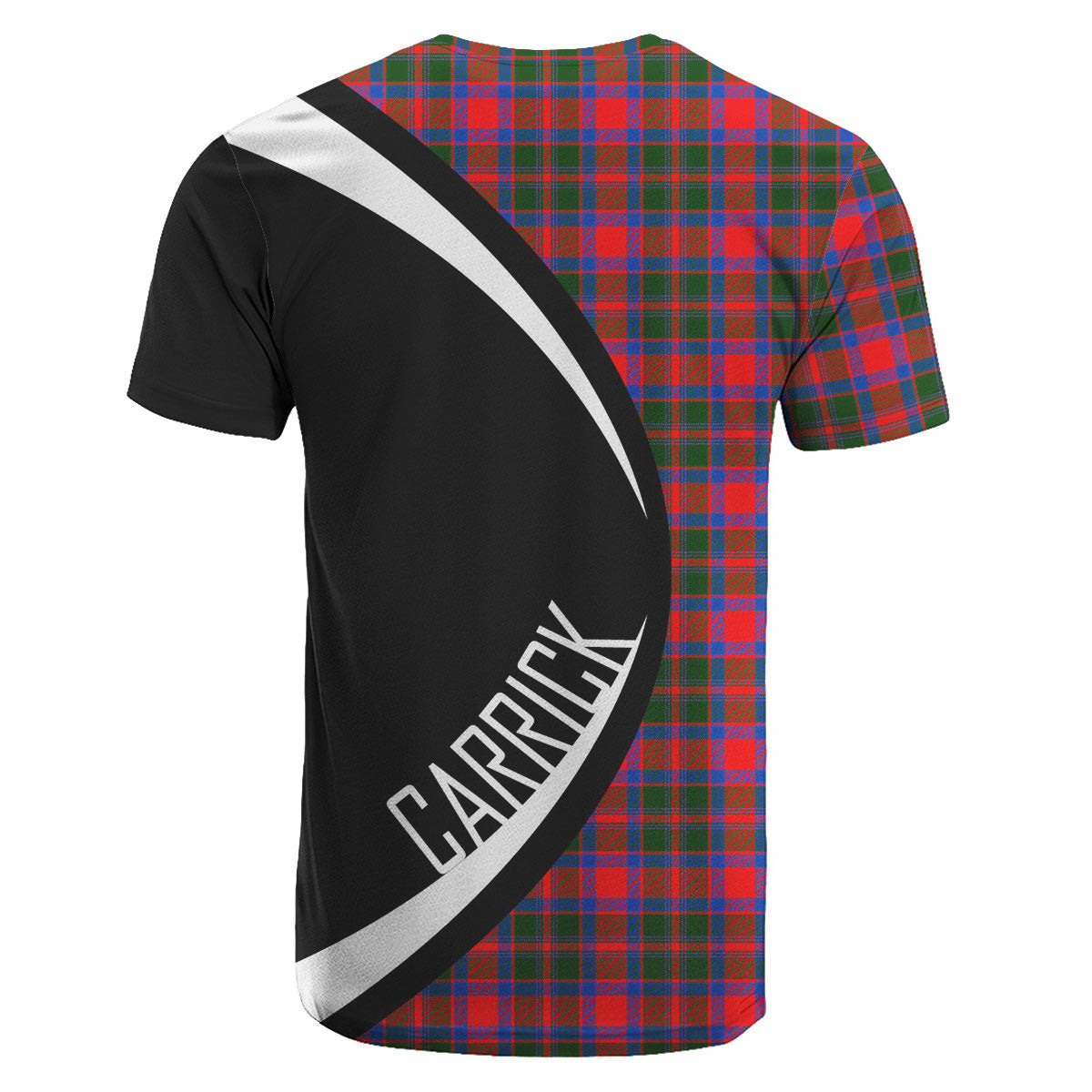 Carrick District Tartan Crest T-shirt - Circle Style