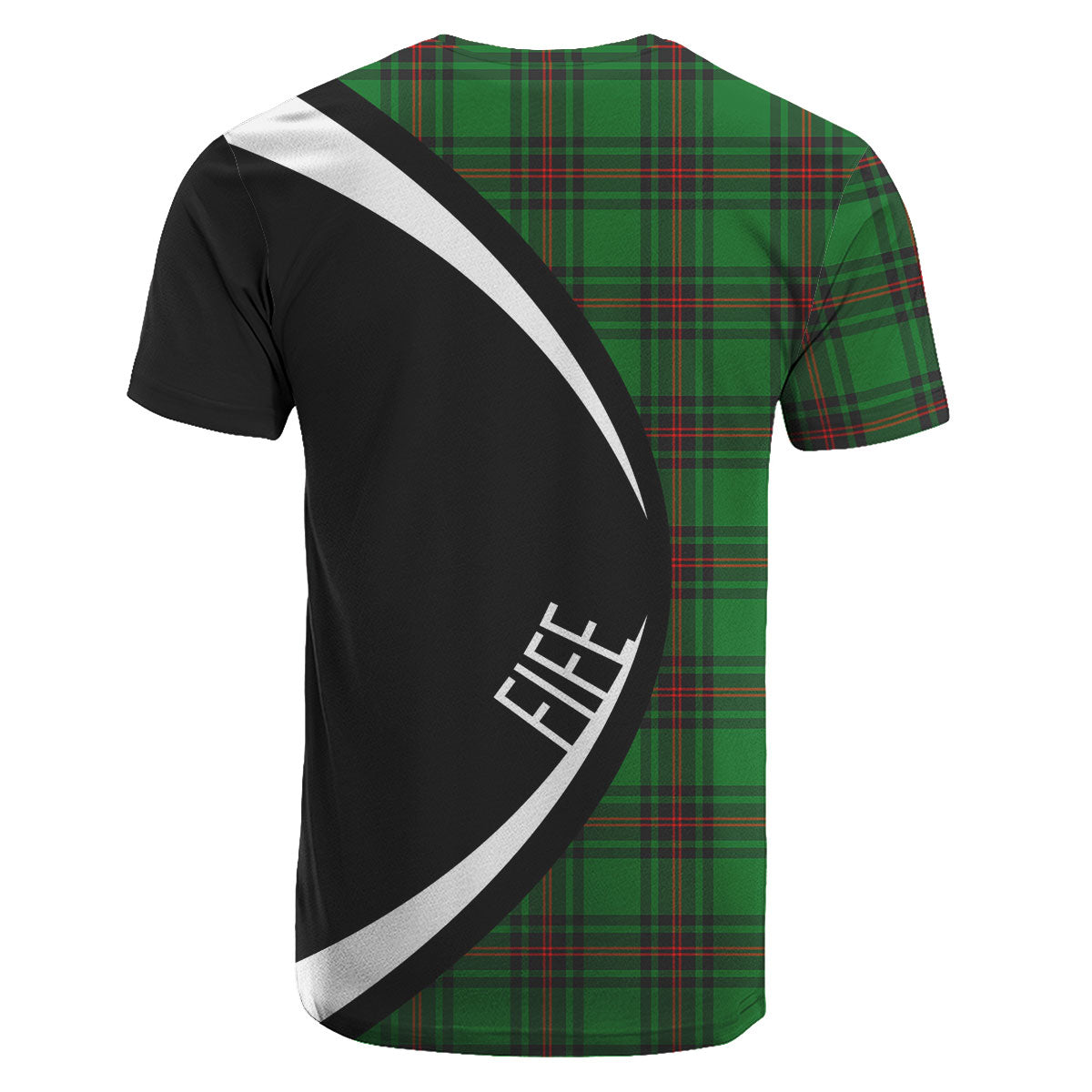 Fife District Tartan Crest T-shirt - Circle Style