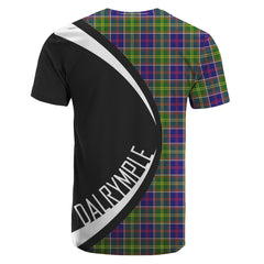 Dalrymple Tartan Crest T-shirt - Circle Style