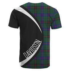 Davidson Modern Tartan Crest T-shirt - Circle Style