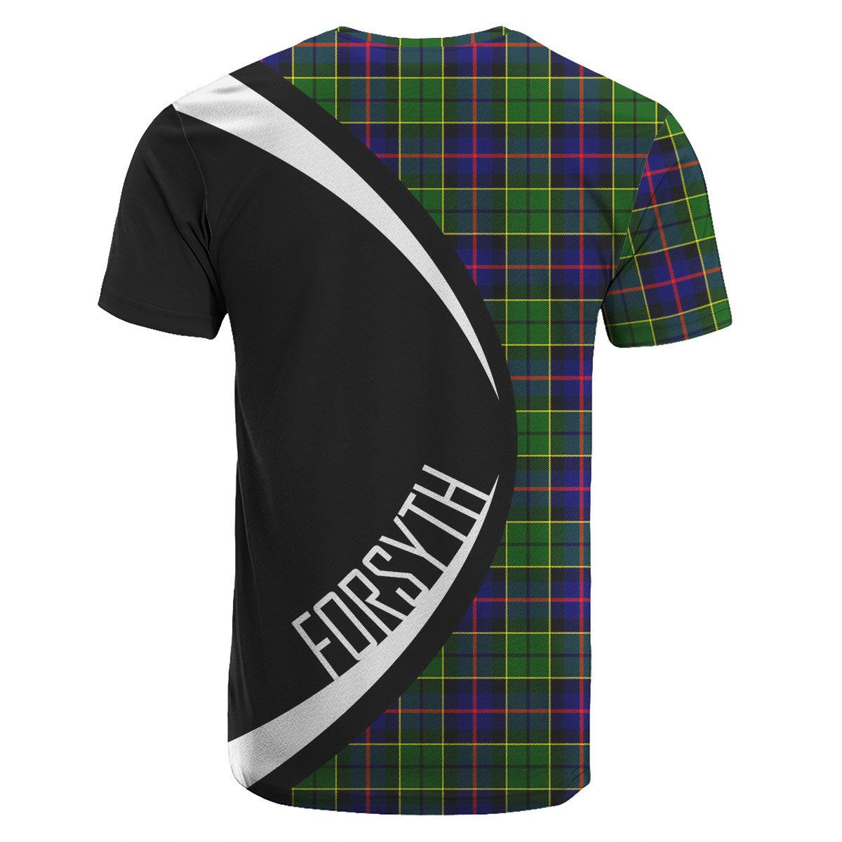 Forsyth Modern Tartan Crest T-shirt - Circle Style