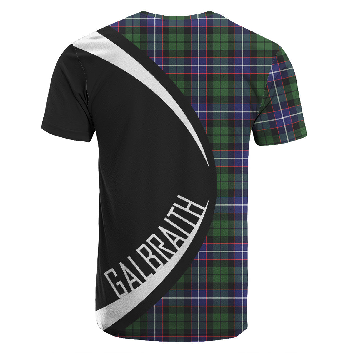 Galbraith Modern Tartan Crest T-shirt - Circle Style