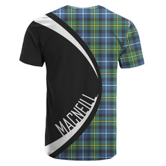 MacNeill of Barra Ancient Tartan Crest T-shirt - Circle Style