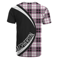 MacPherson Hunting Modern Tartan Crest T-shirt - Circle Style