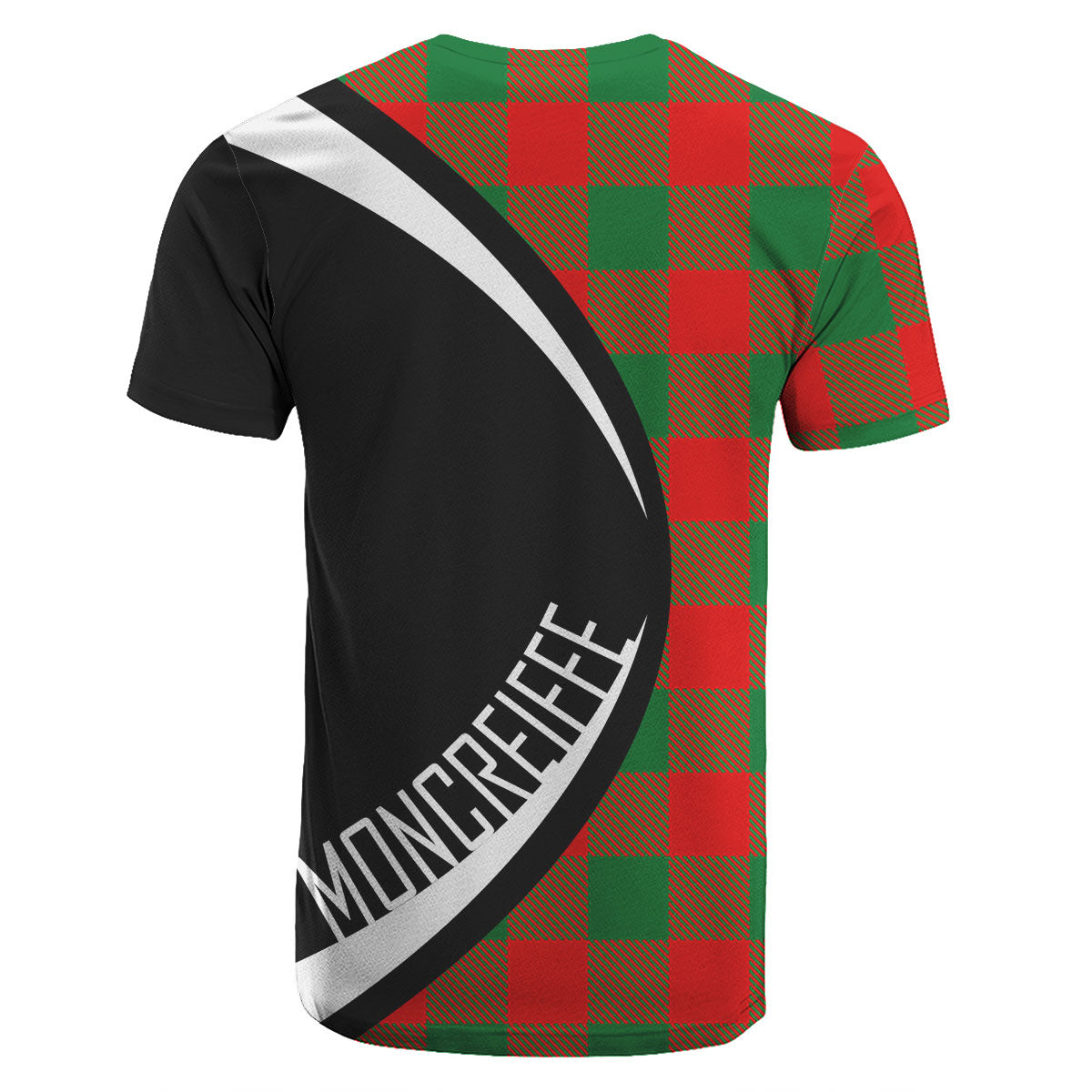 Moncreiffe (or Moncreiff) Tartan Crest T-shirt - Circle Style