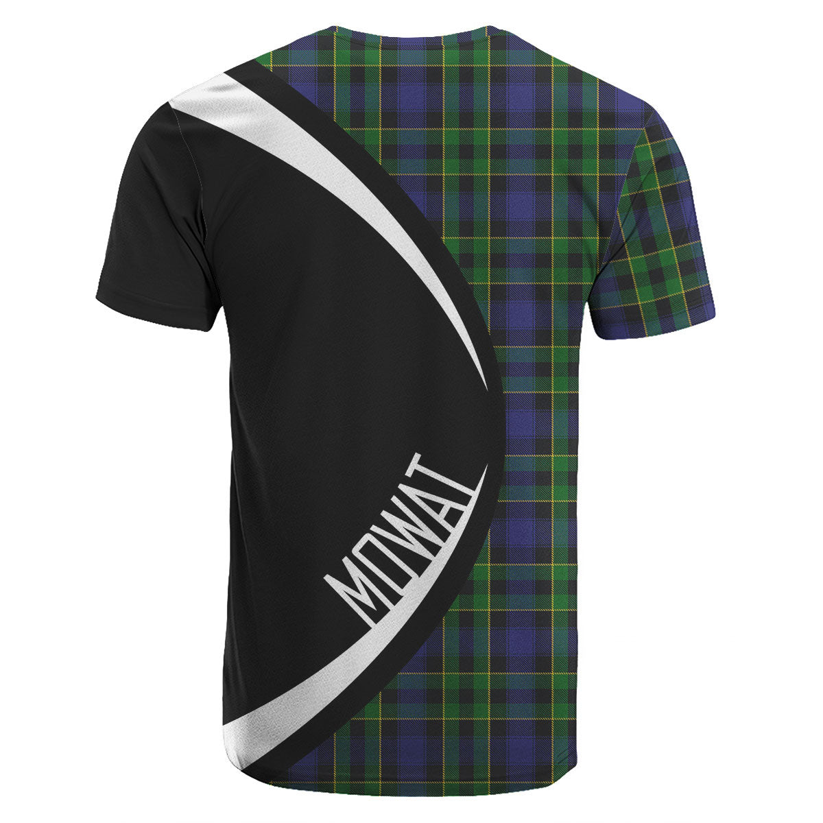 Mowat Modern Tartan Crest T-shirt - Circle Style