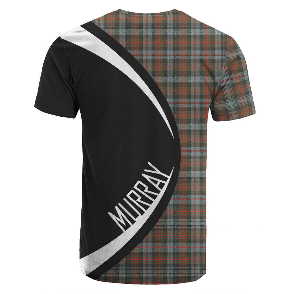 Murray of Atholl Weathered Tartan Crest T-shirt - Circle Style