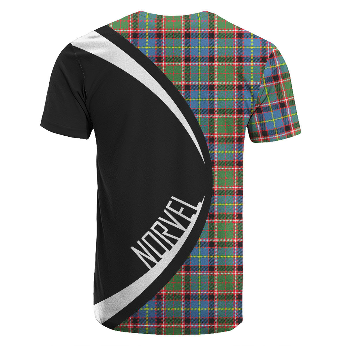 Norvel (or Norvill) Tartan Crest T-shirt - Circle Style