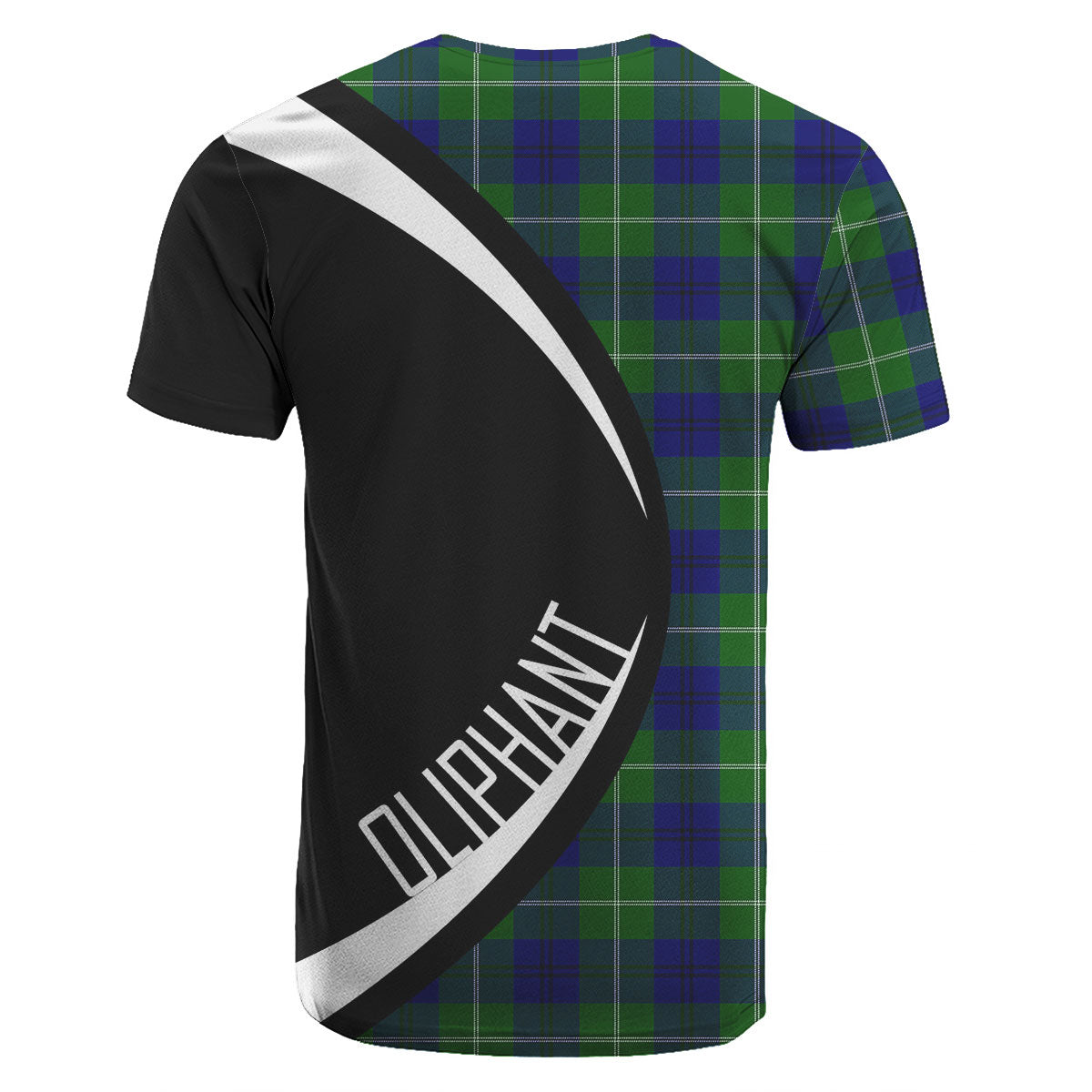 Oliphant Modern Tartan Crest T-shirt - Circle Style