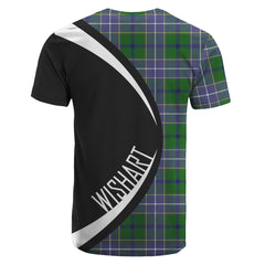 Wishart Hunting Tartan Crest T-shirt - Circle Style