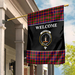 MacIntyre Tartan Crest Black Garden Flag