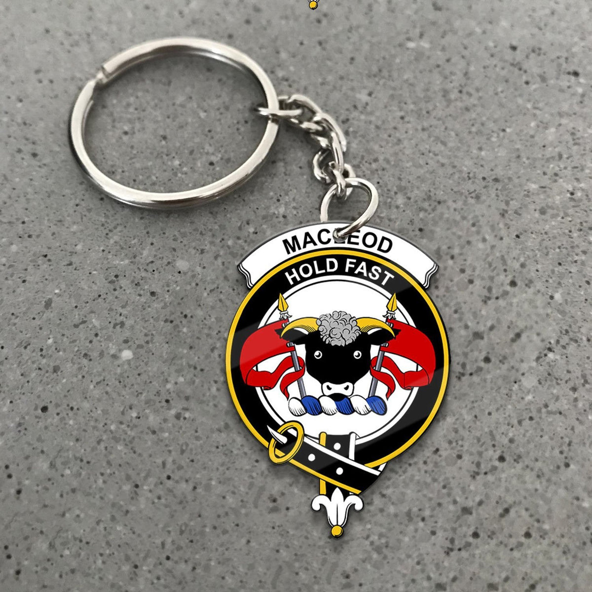 MacLeod of Lewis Crest Keychain