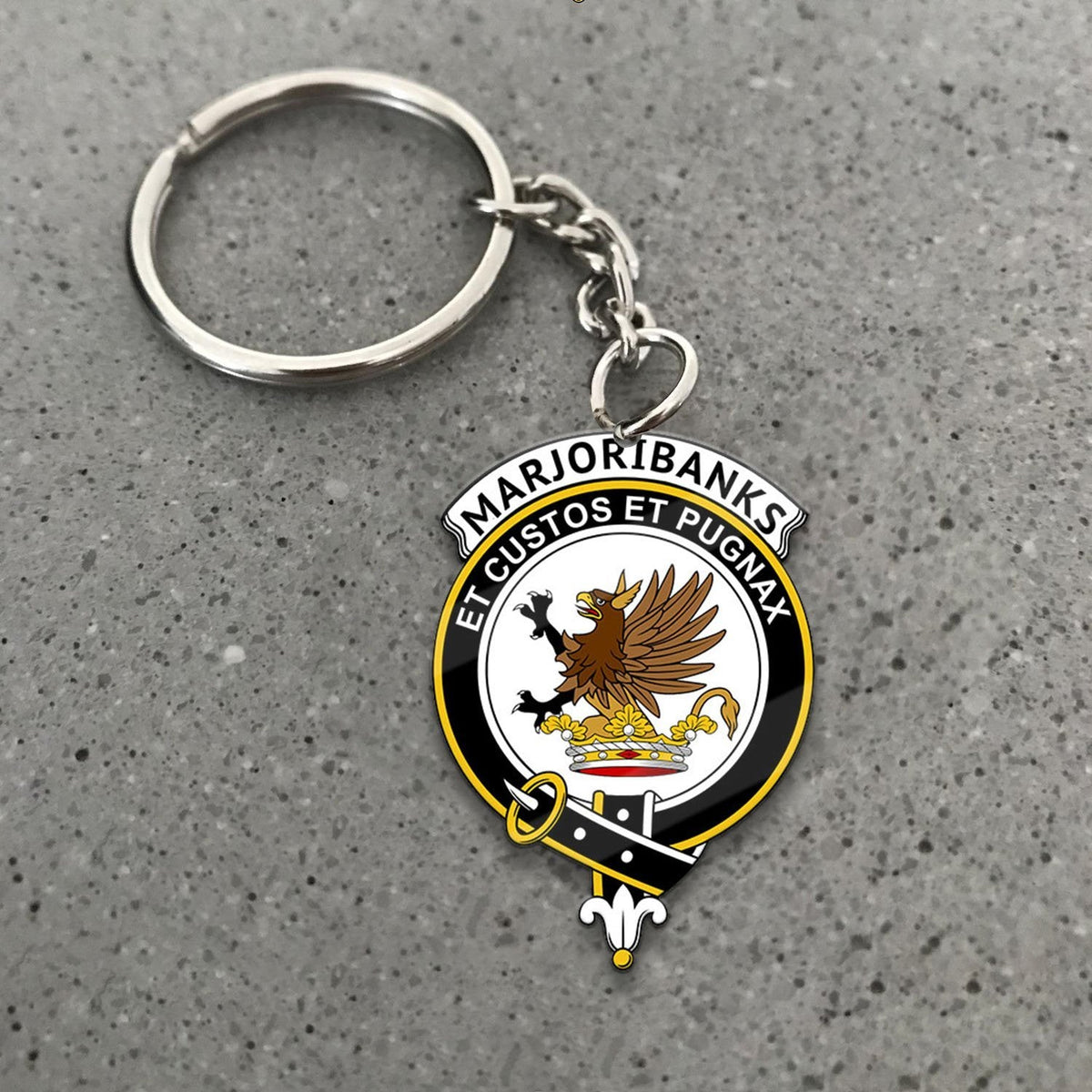 Marjoribanks Crest Keychain