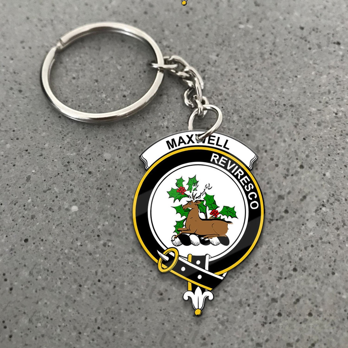 Maxwell Crest Keychain